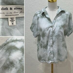 Anthropologie Cloth & Stone Tie-Dye Shirt